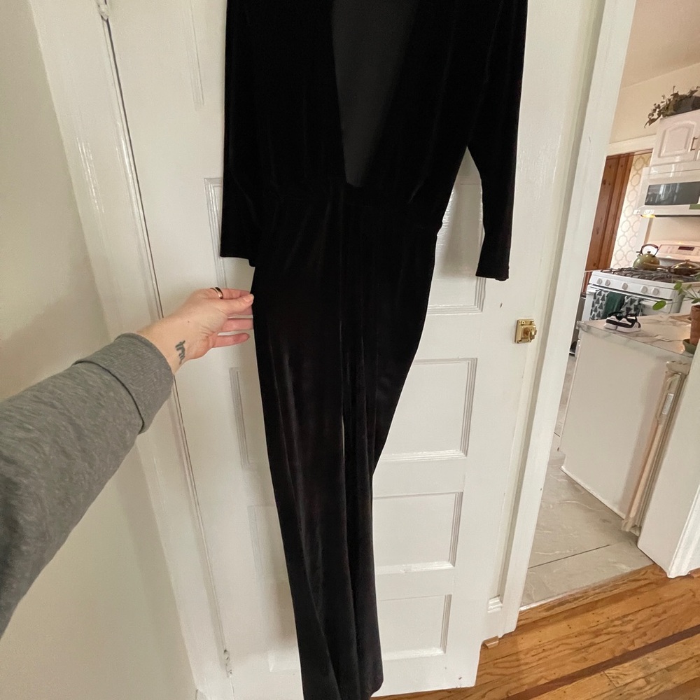 Sugar high lovestoned Black velvet Jumpsuit